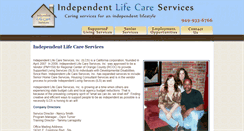 Desktop Screenshot of independentlifecare.com