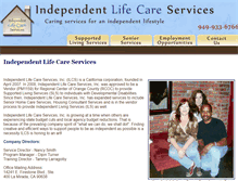 Tablet Screenshot of independentlifecare.com